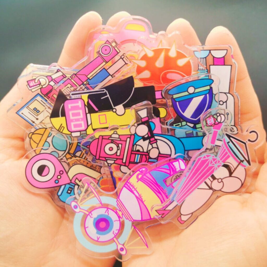 acrylic pins